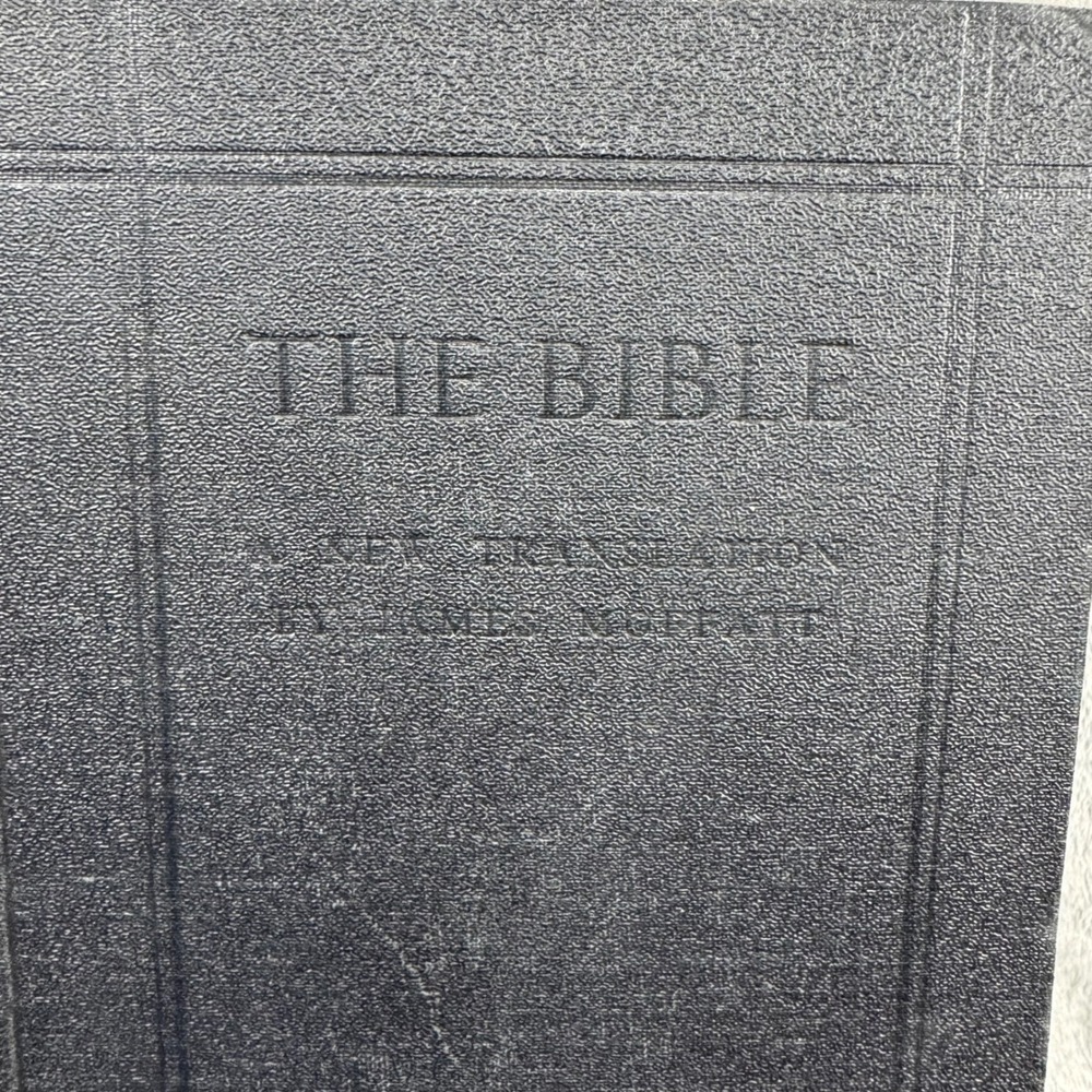 Harper & Brothers The Bible James Moffatt Translation 1935 Black Good Hardcover